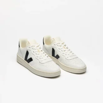 Piele V-10 Alb Negru